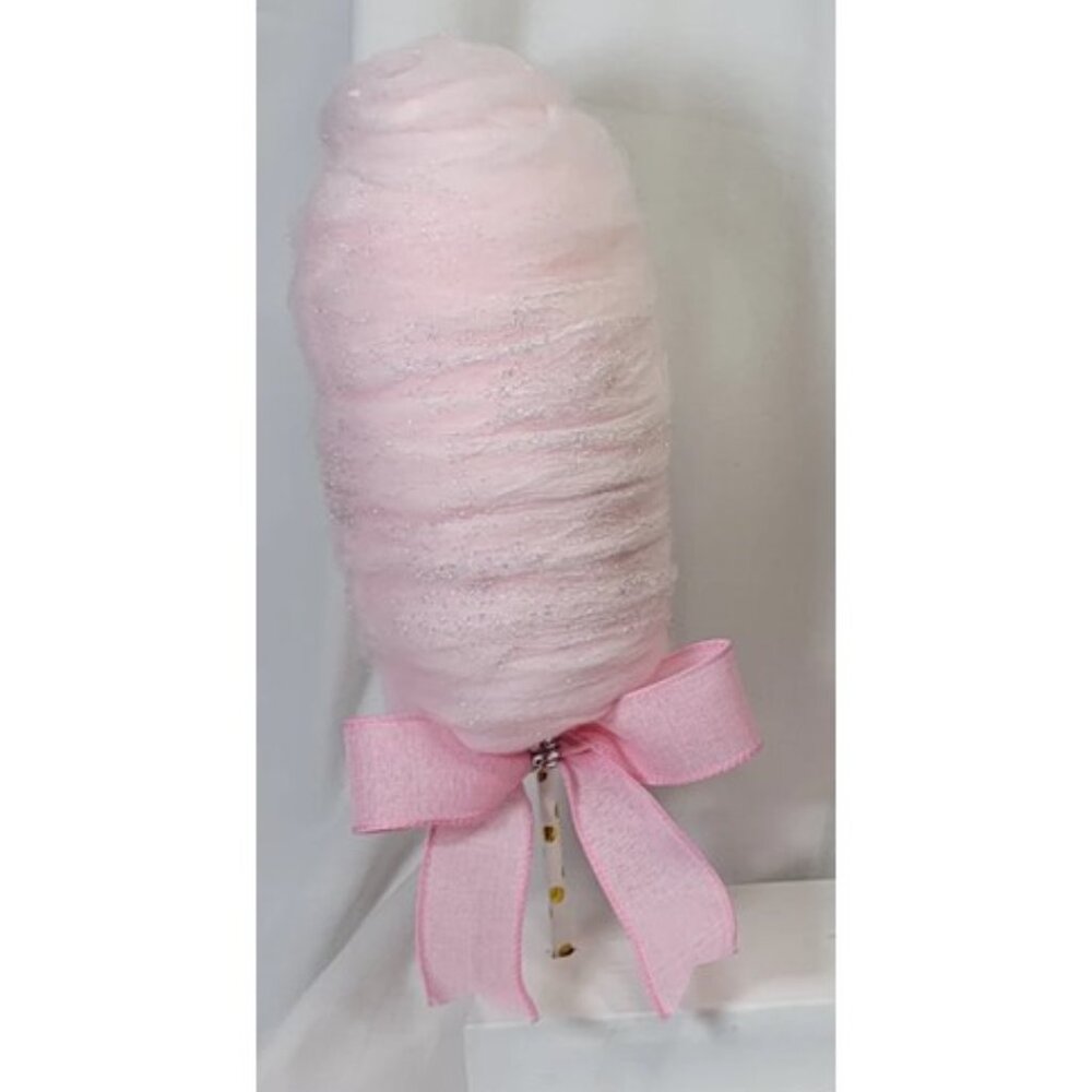 Decorative‎ Fake Glittered Cotton Candy - Pale Pink